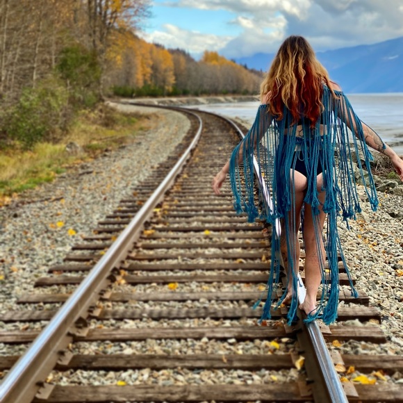 Handmade Macrame Crochet Dress Unique Small - Picture 7 of 16